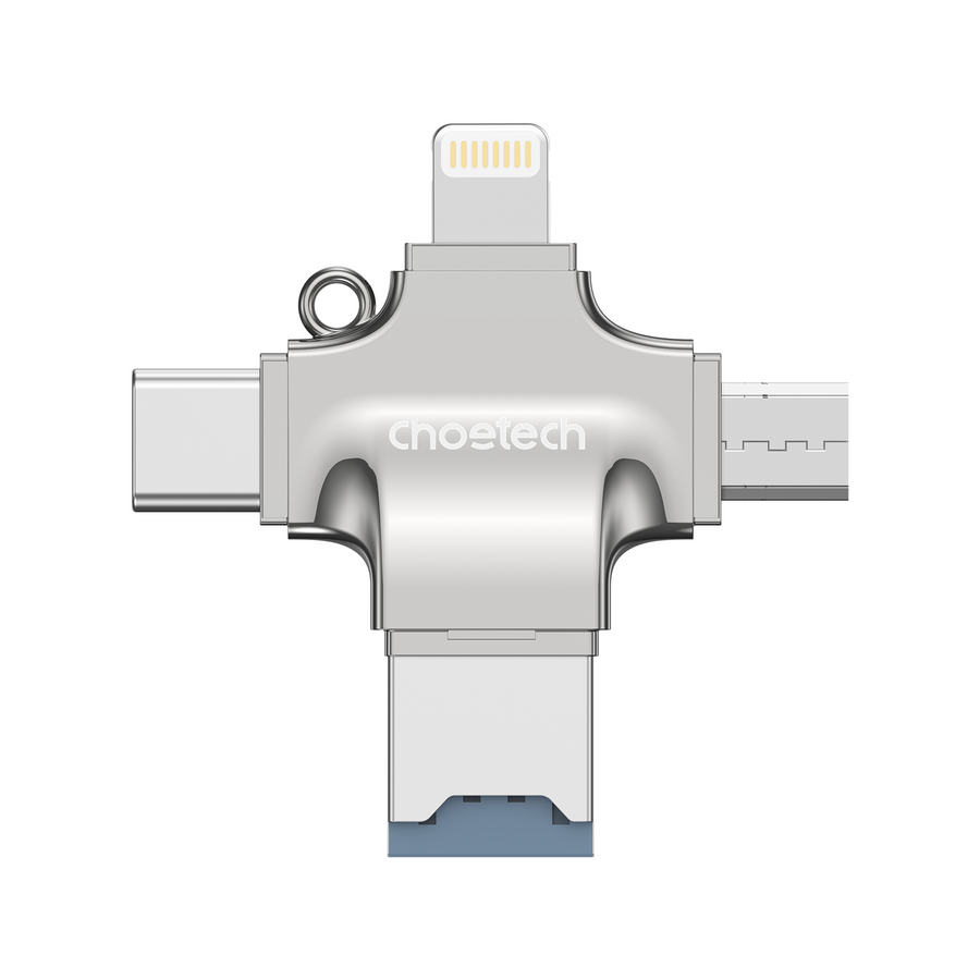 Choetech CR-002-SL EasyGO A+C+Micro+lighting four in one card reader