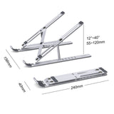 CHOETECH H045-SL Aluminum Foldable Laptop Stand - Top-Down View