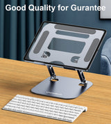 CHOETECH Adjustable Aluminum Tablet and Laptop Stand - Side View