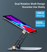 CHOETECH Adjustable Aluminum Tablet and Laptop Stand - Front View