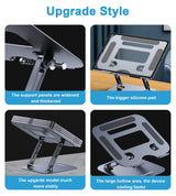 CHOETECH Adjustable Aluminum Tablet and Laptop Stand - Rear View