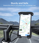 CHOETECH H067-BK Adjustable Mobile Stand for Bicycle (Black) - Top-Down View