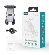 CHOETECH H067-GY Adjustable Mobile Stand for Bicycle (Gray) - Close-Up Angle