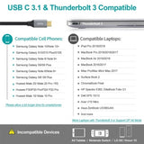 CHOETECH HUB-H17 USB-C to HDMI Adaptor - Side View
