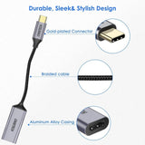 CHOETECH HUB-H21 USB-C to HDMI 4k 60Hz Braided Video Cable Cord Adapter - Top-Down View