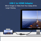 CHOETECH HUB-M03 USB-C To HDMI Adapter(4K@60hz) with 60W PD Charging Port - Front View