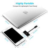 CHOETECH HUB-M03 USB-C To HDMI Adapter(4K@60hz) with 60W PD Charging Port - Close-Up Angle