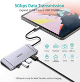 CHOETECH HUB-M15 USB-C 9-in-1 Multifunction Adapter - 45-Degree Angle