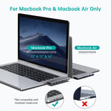 CHOETECH HUB-M23 7-in-1 MacBook Pro USB Adapter - 45-Degree Angle
