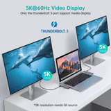 CHOETECH HUB-M23 7-in-1 MacBook Pro USB Adapter - Rear View