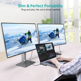CHOETECH HUB-M23 7-in-1 MacBook Pro USB Adapter - Low Angle