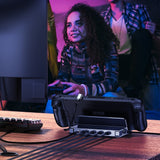 CHOETECH HUB-M50 6-in-1 USB-C 100W Aluminum Steam Deck Docking Station - 45-Degree Angle