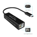 CHOETECH HUB-R01 USB 3.1 Type-C To RJ45 Gigabit Ethernet Adapter - Top-Down View