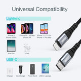 CHOETECH IP0041 USB-C To iPhone MFi Certified Cable 2M - 45-Degree Angle