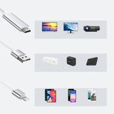 CHOETECH LH0020 Lightning to HDMI Cable 1.8m - Side View