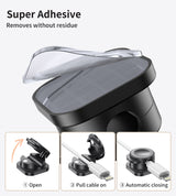 CHOETECH MCC001-BK 6 Pack Professional grade Magnetic Lock Cord Holder Clips Black - Top-Down View