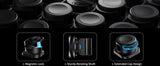 CHOETECH MCC001-BK 6 Pack Professional grade Magnetic Lock Cord Holder Clips Black - 45-Degree Angle
