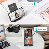 CHOETECH MIX00087 (T524S+T511S) Qi 10W/7.5W Fast Wireless Charging Stand and Pad - Rear View