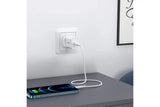 CHOETECH MIX00109 USB-C PD 20W AC Charger Adapter 2-Pack White - Side View