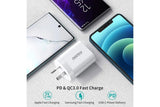 CHOETECH MIX00109 USB-C PD 20W AC Charger Adapter 2-Pack White - Rear View