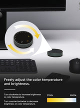 CHOETECH MIX-E1129 Wireless Controlled LED Lamp Monitor Lighting x2 bars - Top-Down View