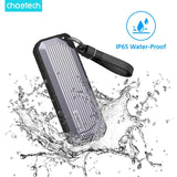 CHOETECH MSE004-GY USB3.2 Chips M.2 NVME / SATA SSD Protocol 10Gbps Transfer Speed Enclosure with IP65 water-Proof and Dust -Proof (Support 8TB Max) - Side View