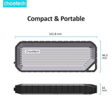 CHOETECH MSE004-GY USB3.2 Chips M.2 NVME / SATA SSD Protocol 10Gbps Transfer Speed Enclosure with IP65 water-Proof and Dust -Proof (Support 8TB Max) - 45-Degree Angle