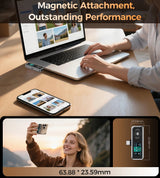 CHOETECH MSE023 Mobile Phone 512GB Portable SSD 10Gbps, Cooling Fan, for Phone Use - Side View