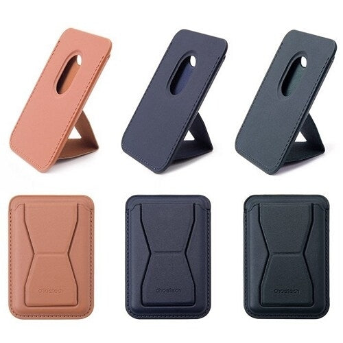 CHOETECH Magnetic Card Holder for iPhone 12/13/14 Series - Green, Holds Up to 3 Cards