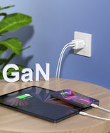 CHOETECH 33W Compact Dual Port Fast Charging Wall Adapter - 45-Degree Angle