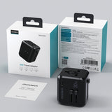 CHOETECH 30W GaN Fast Charger with Universal Travel Adapters - Rear View