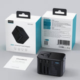 CHOETECH GaN 65W Power Delivery Multi-Port Travel Charger - 45-Degree Angle