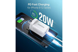 Choetech Q5004 PD Fast Type C Wall Charger 20W - Top-Down View