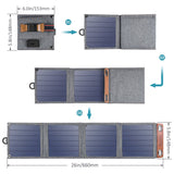 CHOETECH SC004 14W USB Foldable Solar Powered Charger - Side View