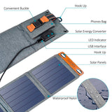 CHOETECH SC004 14W USB Foldable Solar Powered Charger - 45-Degree Angle