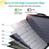 CHOETECH SC007 Solar Panel Portable Charger 80W 18V with USB-C PD 30W - 45-Degree Angle