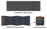 CHOETECH SC008 120W Foldable Solar Charger - 45-Degree Angle