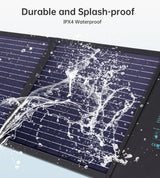 CHOETECH SC009 100W Foldable Solar Charger - Top-Down View