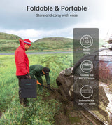 CHOETECH SC009 100W Foldable Solar Charger - 45-Degree Angle