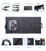 CHOETECH SC010 160W Foldable Solar Charger - Side View