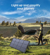 CHOETECH SC011 200W Foldable Solar Charger - Close-Up Angle