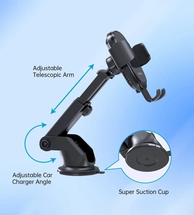 CHOETECH 15W Gravity Wireless Car Charger and Phone Holder