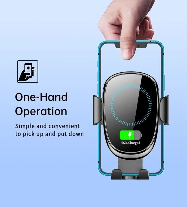 CHOETECH 15W Gravity Wireless Car Charger and Phone Holder