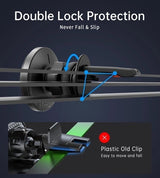CHOETECH T204-F 15W Magnetic Car Phone Charger with LED Indicator and Aluminium Alloy Design - Rear View