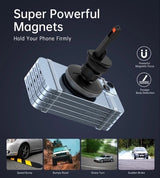 CHOETECH T205-F 15W Magnetic Wireless Car Charger with LED Illumination - Close-Up Angle