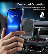 CHOETECH T206-F 15W Magnetic Car Mount Charger with 360-Degree Rotation - 45-Degree Angle