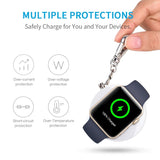 CHOETECH T313 MFI Magnetic Wireless Charger 900mAh power for iWatch (White) - 45-Degree Angle