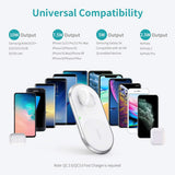 CHOETECH T317 2-in-1 Dual Wireless Charger Pad (MFI Certified) - 45-Degree Angle