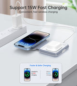 CHOETECH T323 2-in-1 Magsafe&MFI Wireless Charger - Close-Up Angle