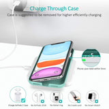 CHOETECH T511BW Fast Wireless Charging Pad Black And White 2 Pack - Side View